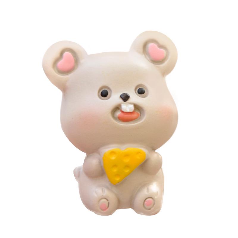Chinese Zodiac Animal Resin Mini Ornaments for Desk and Car Decor