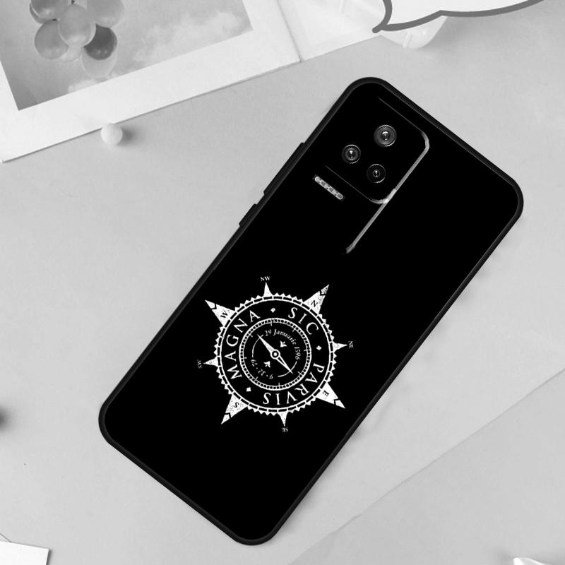 Compass Case For POCO X6 M6 Pro X3 X5 F3 F5 M5s Xiaomi 14 13 Ultra 12 Lite 11T 12T 13T Pro Cover