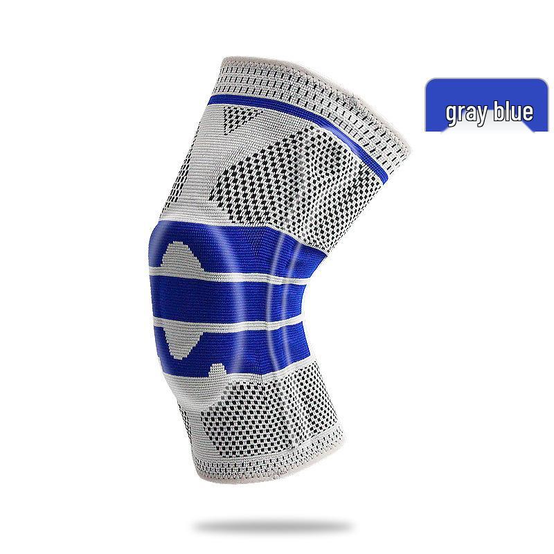 Silicone Spring Support Knee Pad for Sports: Cycling, Basketball, Mountaineering, Running, Fitness