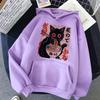 2025 Autumn Jointly Designed Print Japanese Black Cat Chicken Face Mask Hooded Sweatshirt - Environmentally Friendly Material