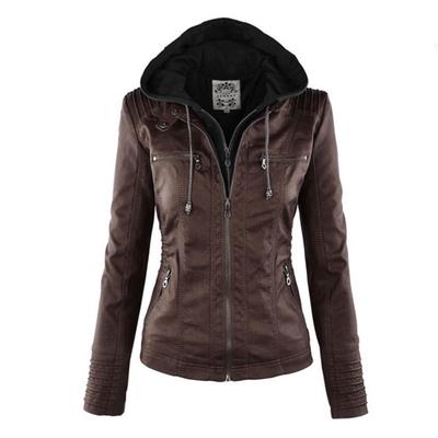 Leather Jacket Zipper Spliced Short Faux Leather Jackets Women Plus Size Jacket Women Suede Jacket