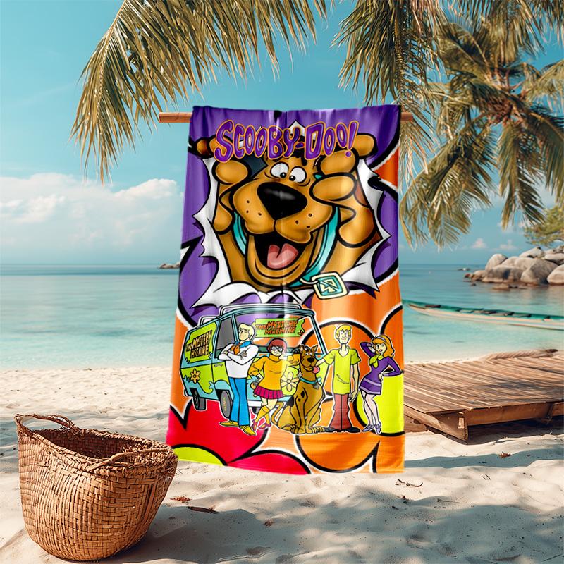 Halloween fantasy comedy adventure cartoon movie Scooby-Doo towel outdoor camping vacation swimming beach towel outdoor absorbent bath towel Y16