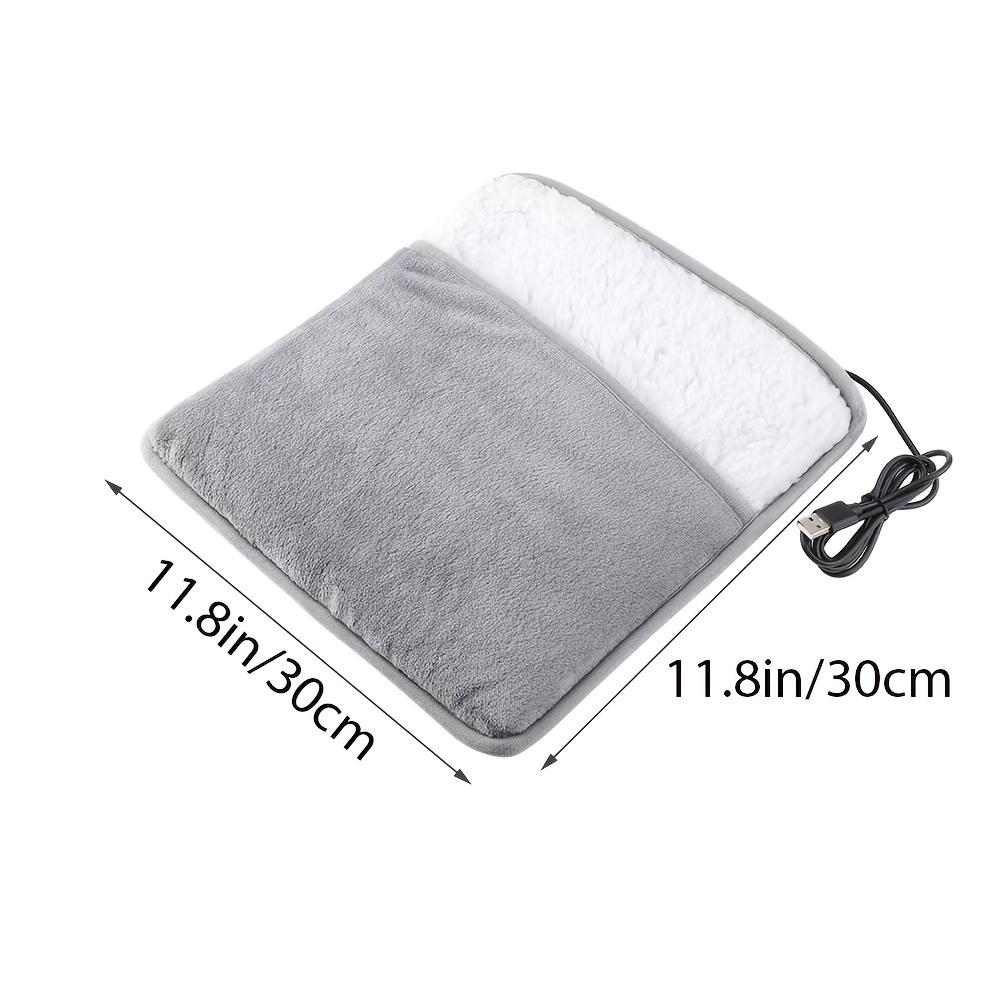 

Portable USB Electric Foot Warmer,Fast Heating,Warm Comfortable,Safe Low Voltage,Washable Soft Plush Foot Heatert Winter Gift серый
