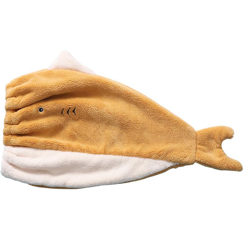 Dry Hair Cap Women's Water-absorbing Quick-drying Headscarf Coral Fleece New Soft and Comfortable Cartoon Shower Cap
