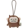 Morisaka Global Petamon Monkey Plush Keychain 5.5x2.5x6.5cm Cute Animal Strap Charm