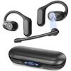 Earaku Bluetooth Headset [2025 Industry-leading Masterpiece with Mic, Detachable Open-Ear Headset] with MicCuff, Dual-Use Call Earphones, OWS Earbuds,