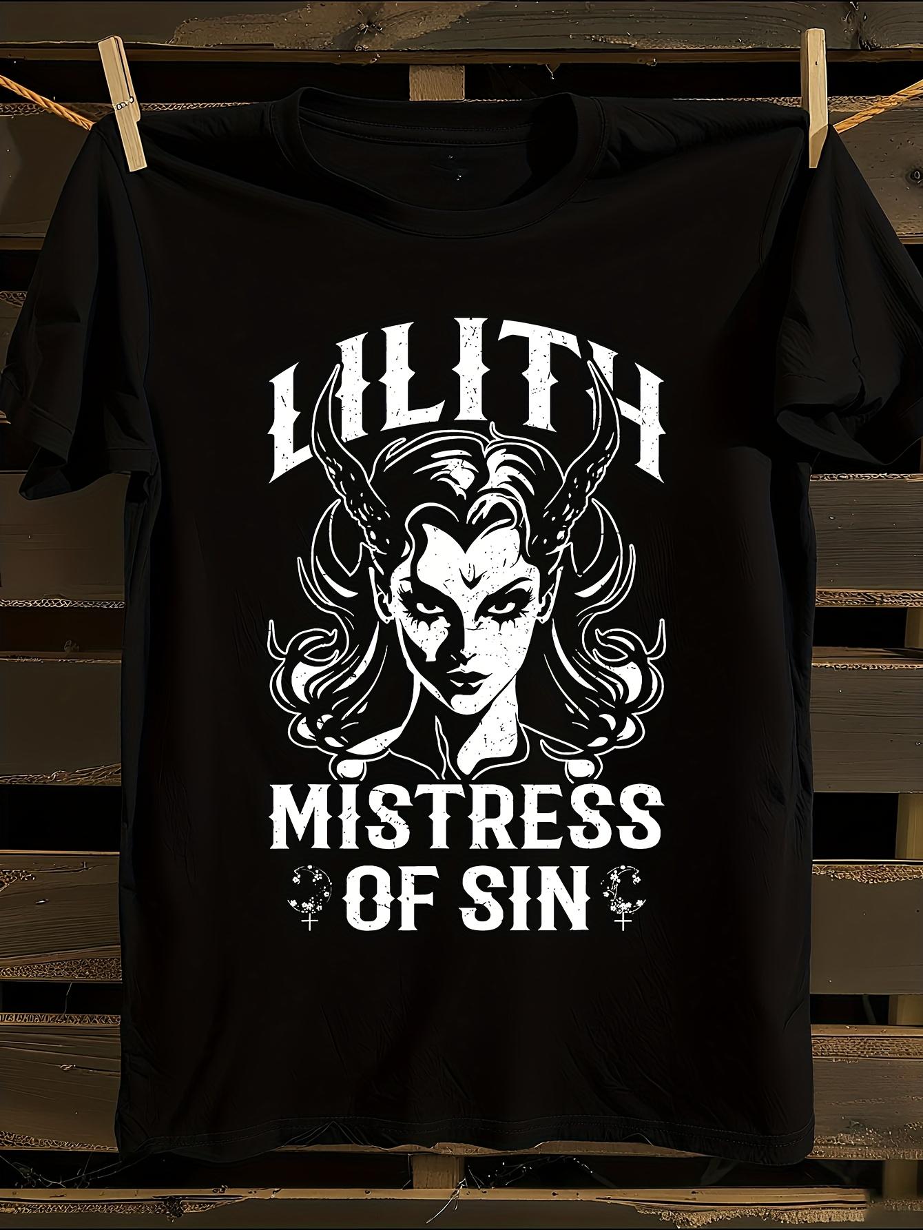 s Lilith Demon Gothic Occult Tshirt L