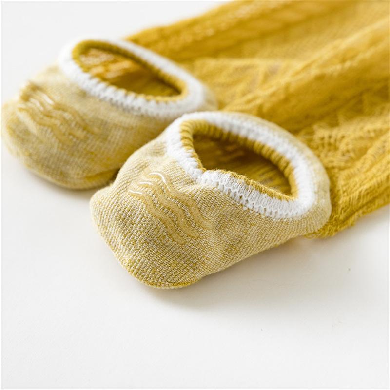 Women Summer Non-Slip Invisible Boat Socks Shallow Mesh Breathable No Show Socks