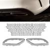 Gloss Chrome Exhaust Tip Cover Trims Replacement for Mercedes‑Benz A B C E GLC CLS‑Class W177 W247 W205 W213 X253 C257