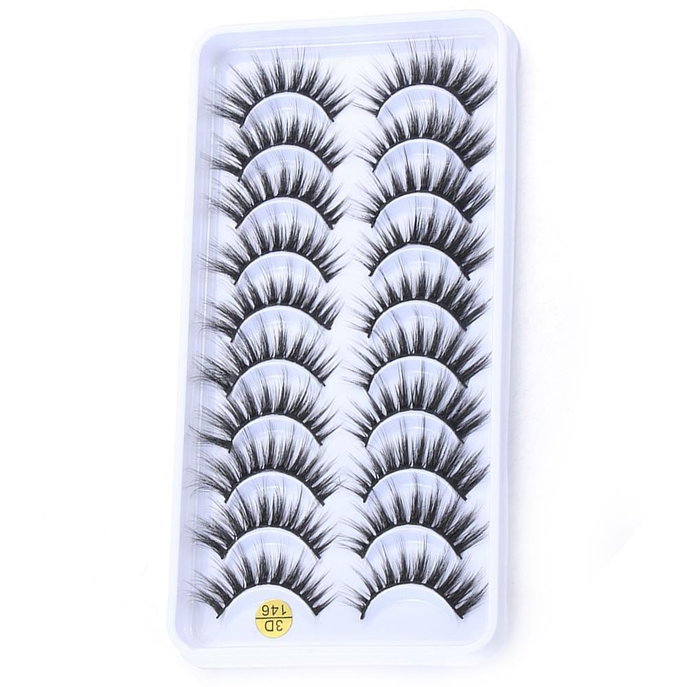 Fluffy Wsipy Crisscross False Eyelashes Thick Long Eyelashes Extension Tools 3D Faux Mink Hair