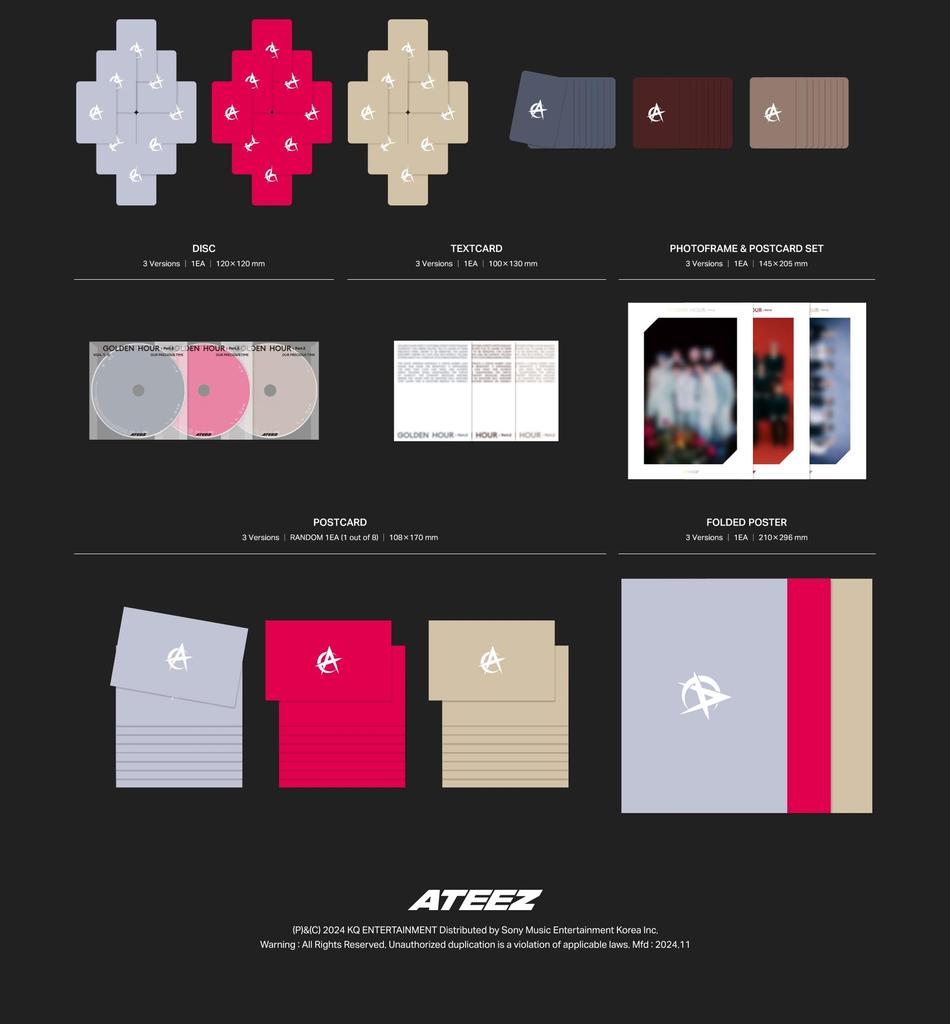 ATEEZ 11TH MINI HOUR [GOLDEN Part.2] (Korean Edition)