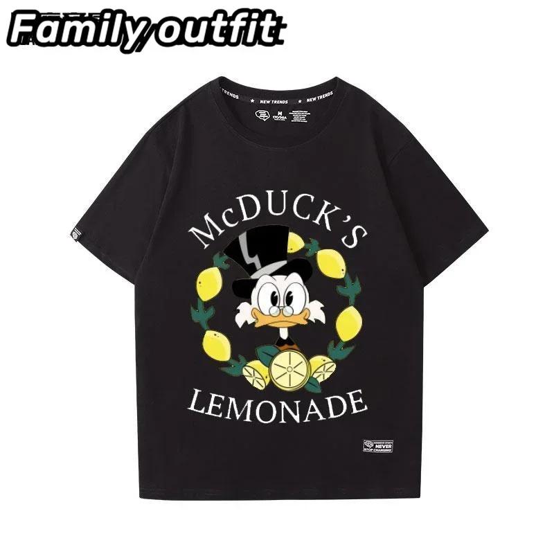 

Модный бренд DUCK TALES Скрудж Макдак 202 Новая летняя высококачественная мужская футболка с коротким рукавом Женская футболка Модная детская футболка L