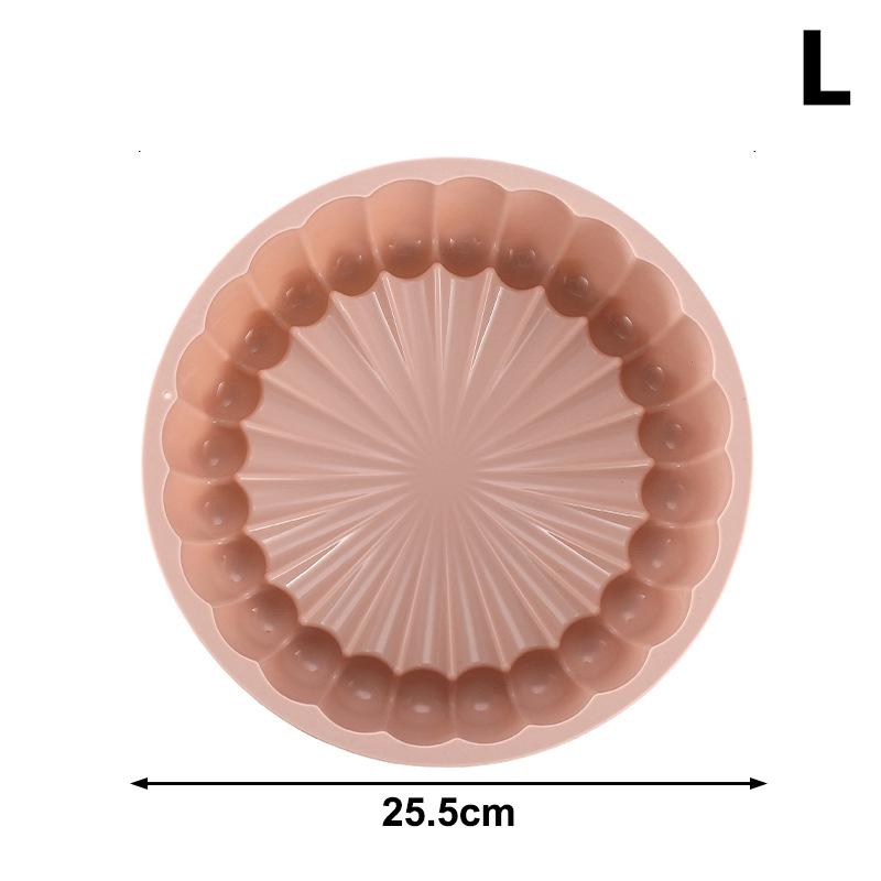 Sunflower Cake Pan 7.87/10.04 Inch Round Cake Baking Pan Nonstick Silicone Cake Molds For Anniversary Cheesecake Bread Mould