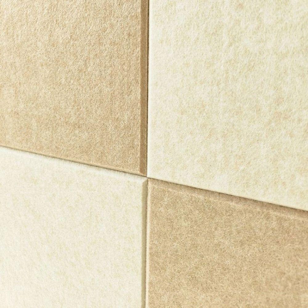 30x60cm Self-adhesive Wall Stickers 9mm Thick 3D Three-dimensional Felt Wall Panels Anti-collision Soundproof Wallpaper