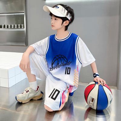 Jungen 2026 Sommer Schnelltrocknendes Basketball-Uniform-Set - Trendig, Leicht, Lässige Sportbekleidung