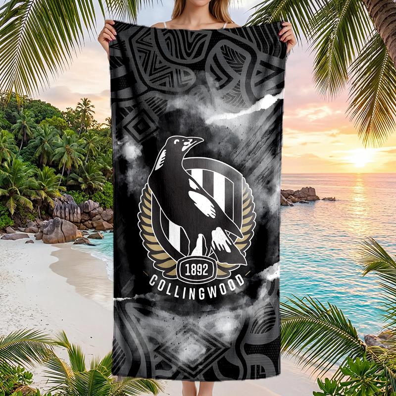 Collingwood Mode Strandtuch: Ideal für Sommerabenteuer Weich, saugfähig und schnell trocknend geeignet zum Schwimmen und Baden