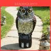 Garden Decor Owl Repeller With Moving Head For Bird And Rodent Deterrent In Yard