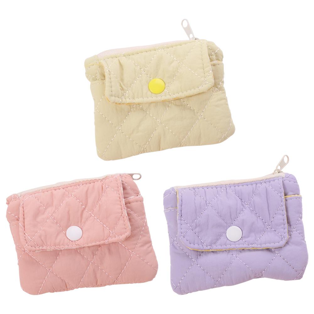 Candy Color Small Lipstick Bag Jewelry Packing Bag Sanitary Napkin Storage Bag Cute Wallet  Daily