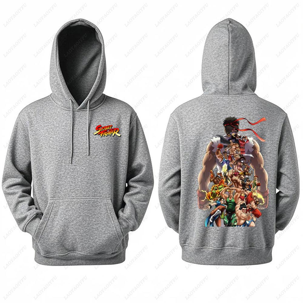 2025 Ryu Street Fighter Essential Hoodie Men's Sweatshirt Crazy Long Sleeve Autumn Loose Hipster Ropa Hombre Clothes Man Hoodie