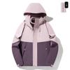 3-in-1 Waterdicht Winddicht Wandeljack Met Afneembaar Fleece Voering Heren Dames Buiten Reizen Klimmen