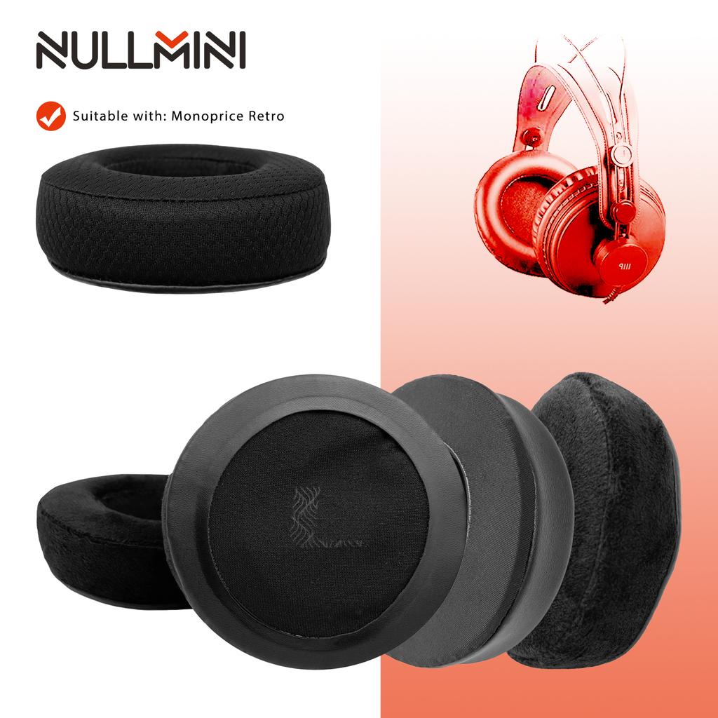 NullMini Replacement Earpads for Monoprice Retro Headphones Ear Cushion Earmuff Cooling Gel Sleeve