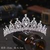 High-End Crown Headgear Princess Children'S Light Luxury Crystal Crown Birthday Gift Girls Stage Performance Crown Hair Accessories