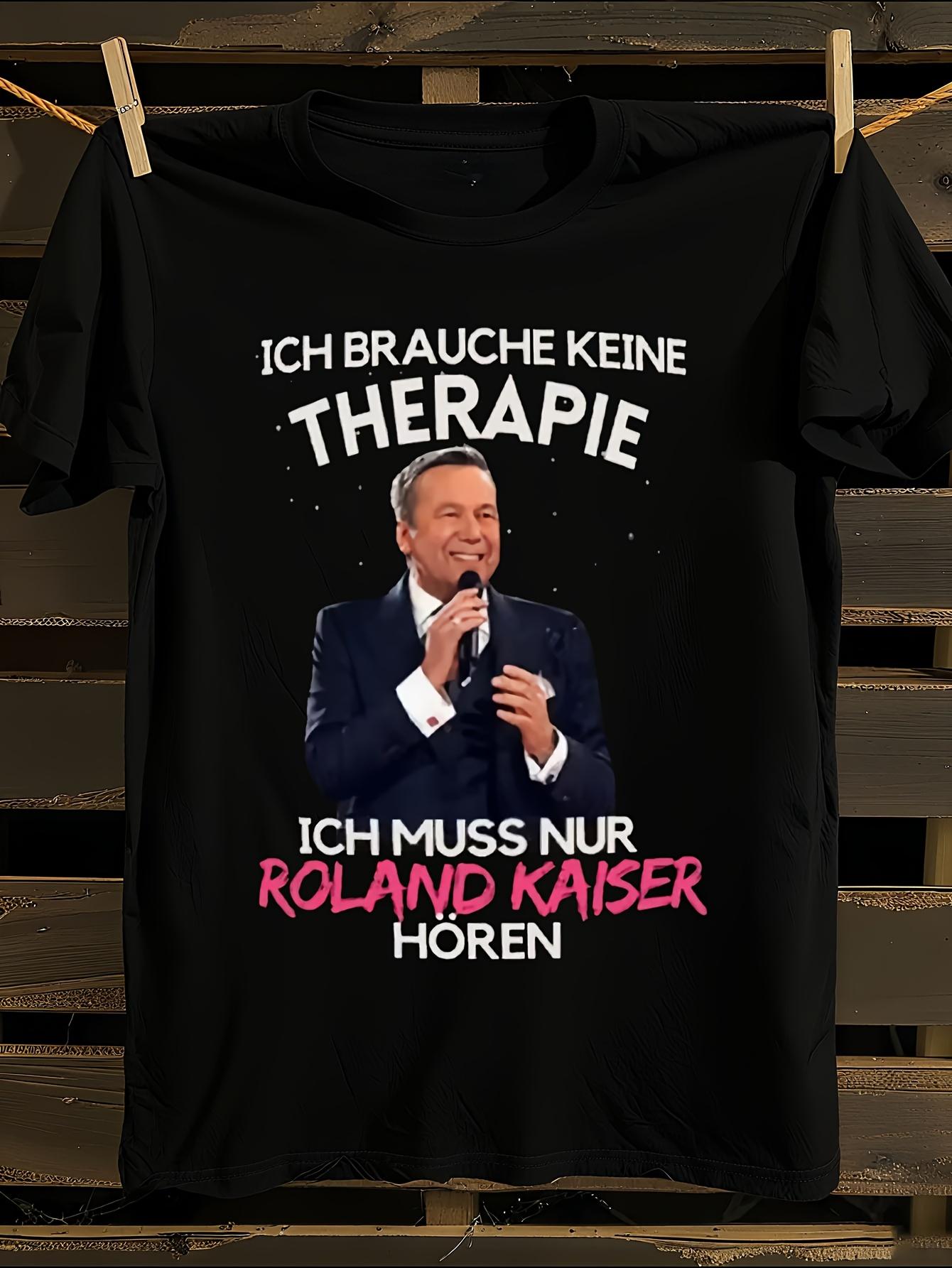 Roland Kaiser German Singer Iconic Song Lyrics T-shirt S