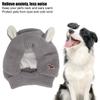 Knitted Rabbits Ear Pet Hat Noise   Warm Dog Grooming Earmuffs Hat for Large Dogs