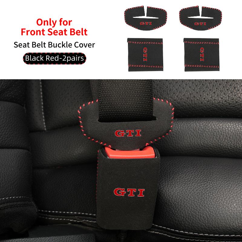 

2026 Hot For Volkswagen VW Car Seat Belt Buckle Clip Protector Cover Accessories For Volkswagen VW GTI Passat Golf Tiguan Polo S