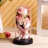 Luminous Artificial Rose Light Romantic LED Eternal Flower Rose Acrylic Cover Ornament  Home Decor