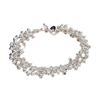 2026 Jewelry Silver Plated Button Grape Bead Bracelet