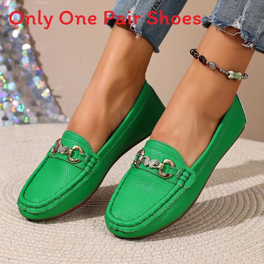 Pu Loafer Shoes For Women Casual Flat Slip On Comfort Spring Summer