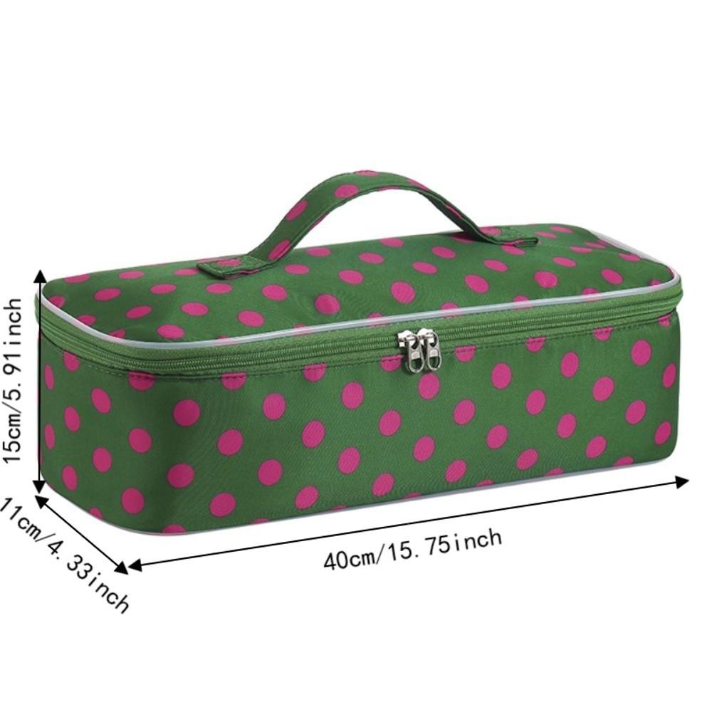 with Handle Curler Storage Bag Polka Dot Makeup Bag Fashion Hair Dryer Storage Bag For Travel