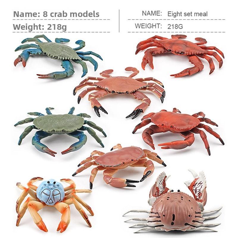 Marine Life Pvc Crab Model For Childrens Educational Aquarium Decor Toys
