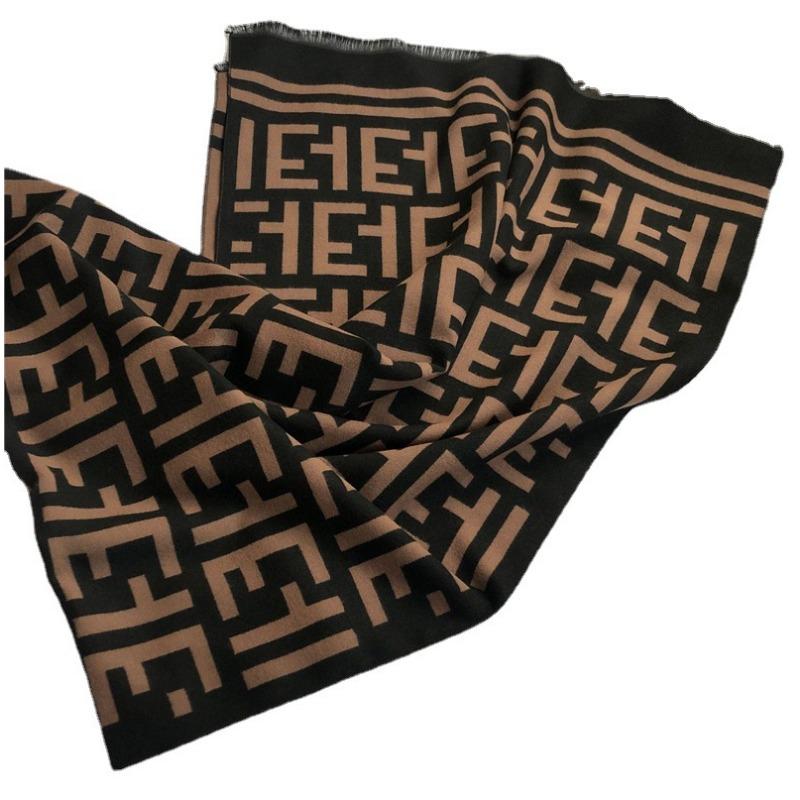 Autumn and Winter New Imitation Cashmere Scarf, Thickened Warm Shawl Micro-business