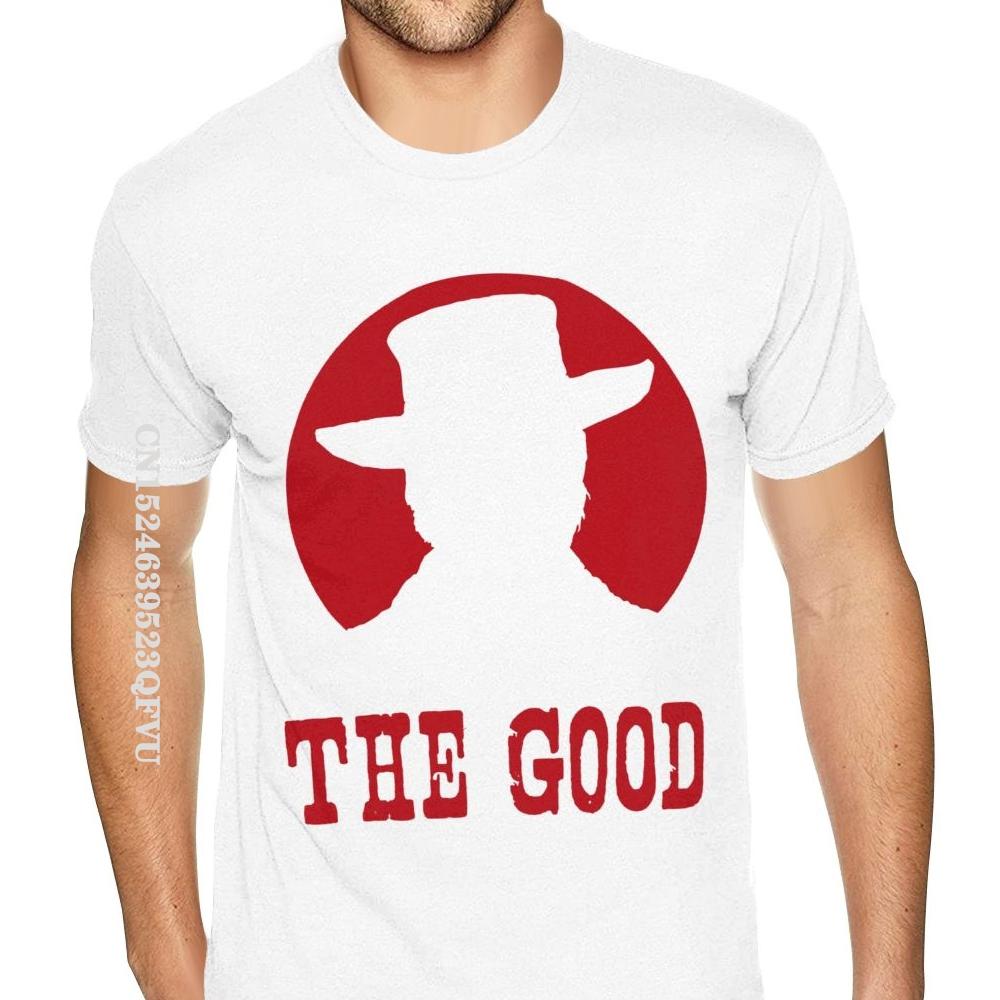 Geometric The Good The Bad And The Ugly Clint Eastwood Tee Shirts Tshirt Man Graphic Black Tees Shirt