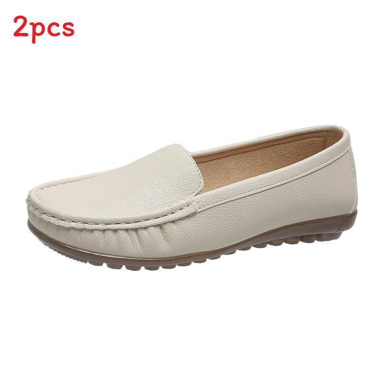 Nurse Shoes Women Spring Autumn Flat Slipon Comfortable Low Heel For Daily Comfort
