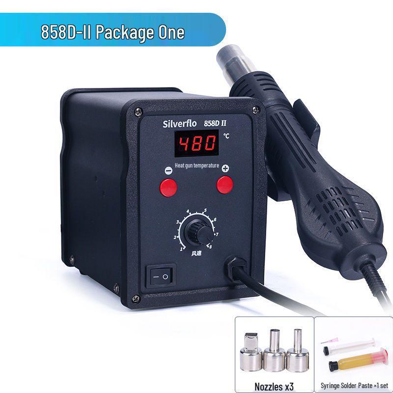 8586D High-Power 2-in-1 Desoldering Station: Constant Temperature Hot Air & Soldering Iron for Mobile Phone & Computer Chip Repair.