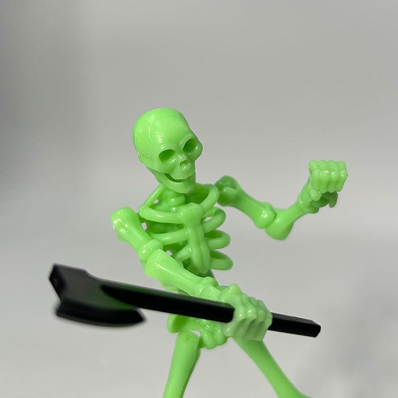 Halloween DIY Skeleton Halloween Party Plastic Skull Decoration For Home Garden Haunted House Props Kids Toy