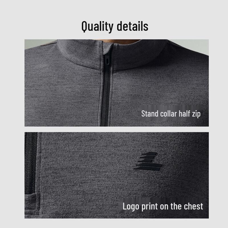 LILANZ Men's Quarter-Zip Business Casual Sweatshirt