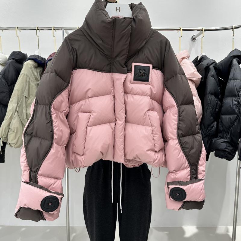 

Новая женская зимняя короткая свободная утепленная хлопком стеганая куртка в трендовом стиле S