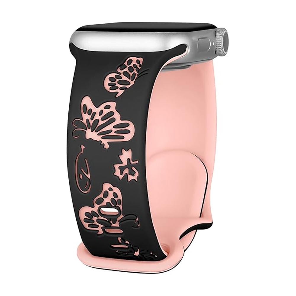 Engraved Straps For Apple Watch Band 46mm 42mm 44mm 45mm 40 41mm 49mm correa bracelet iwatch Series 11 10 9 8 7 6 5 Ultra 3 SE