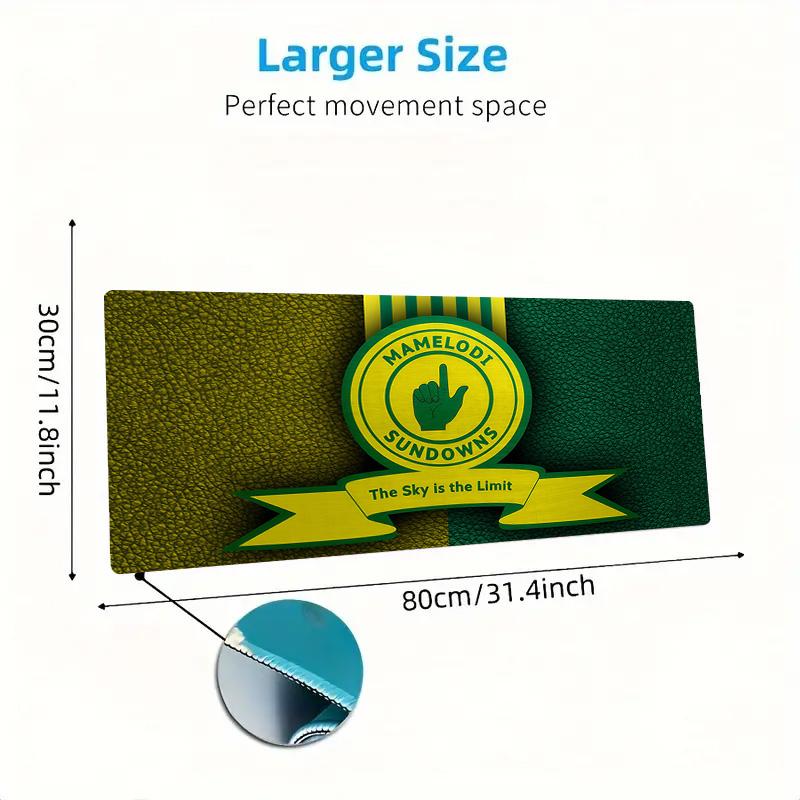Mamelodi Sundowns Print  Cushion Non-slip Laptop Tablet Big Mousepad XXL Mat Mini PC Playmat With Lock Edge