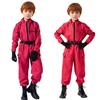 Traje de Role Play do Jogo da Lula Bodysuit Vermelho com Tecido de Poliéster para Adolescentes e Cosplayers Fantasia de Halloween