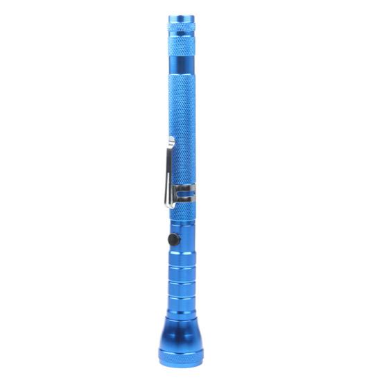 COB Flashlight with Telescoping Magnetic Pickup Tool Outdoor Camping Hiking Car