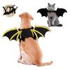 Creative Dog Cat Halloween Suit Pet Bat Wings, Cute Costume, Skeleton Wings Attractive Holiday Apparel with Bells, Festive for Cats Dogs Cosplay Party