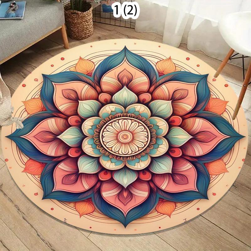 

American Eagle Lion Round Kids Rug Soft Lion Baby Dad Nursery Carpet Non Slip Playmat Bedroom Living Room Floor Mat Toddler Gift 80cm