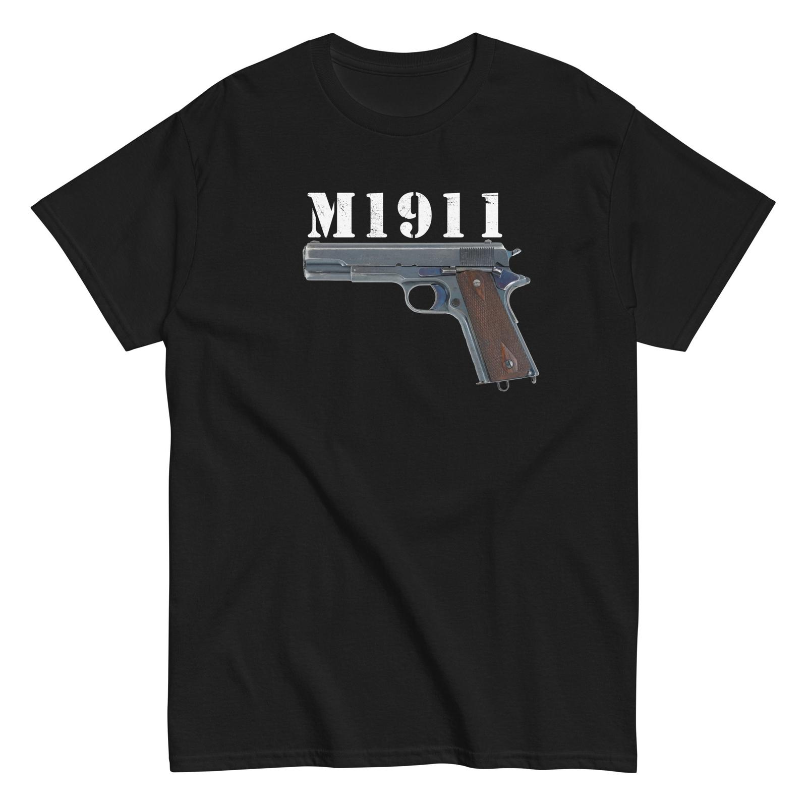 

Армейская Пистолетная Футболка M1911 100% Хлопок Круглый Вырез Короткий Рукав Летняя Повседневная Мужская Футболка Уличная Одежда - Мужская Летняя Хлопковая Гра... S разноцветный