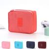 Oxford Cloth Square Cosmetic Bag Women Multi-purpose Large Capacity Waterproof Toiletry Bag Travel Double Layer Portable Storage Organizer