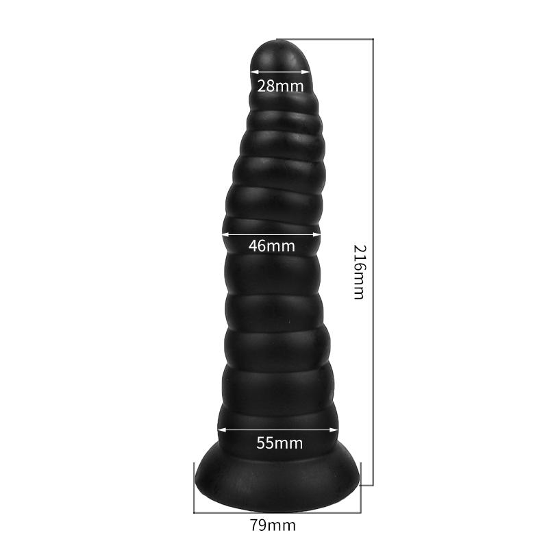 Thread shape Dildo Anal Plug 3 Size Butt Plug with Strong Suction Cup Men Prostate Massager Sex Toys for Men Women MasturbationGood product